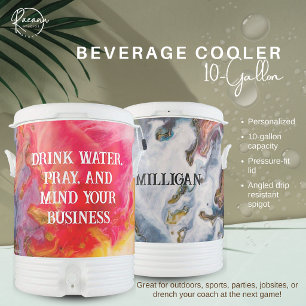 Personalized Igloo 10-Gallon Beverage Cooler