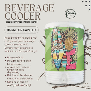 Personalized Igloo 10-Gallon Beverage Cooler