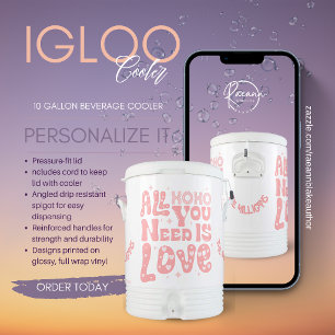 Personalized Igloo 10-Gallon Beverage Cooler