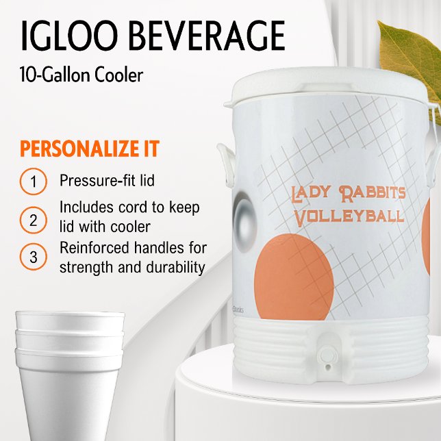 Personalized Igloo 10-Gallon Beverage Cooler (Creator Uploaded)