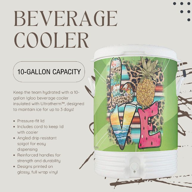 Personalized Igloo 10-Gallon Beverage Cooler (Creator Uploaded)