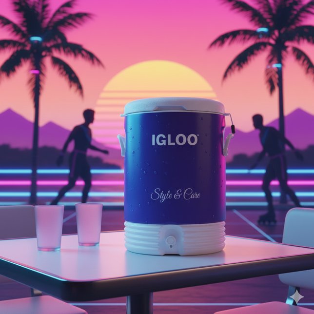 Personalized IGLOO with Company Name Dark Blue Beverage Cooler (Personalized IGLOO with Company Name Dark Blue Beverage Cooler)