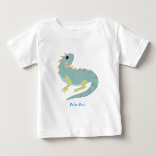 Personalized Iguana Lizard Baby T_Shirt