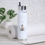 Personalized Illustrated Aquarius Zodiac Quote Water Bottle<br><div class="desc">Independent, thoughtful, and guided by clarity, this personalized illustrated Aquarius zodiac quote design is created to support balance, awareness, and intentional flow throughout your day. Featuring a soft storybook-style watercolor illustration inspired by Aquarius energy, this design reflects originality, calm presence, and movement guided by inner perspective. The affirmation “Flow Your...</div>