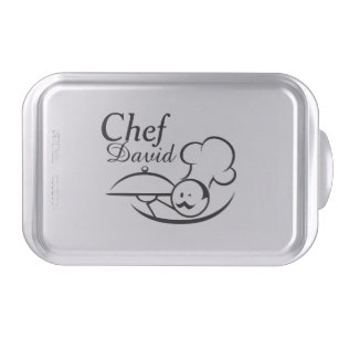 Personalized Illustrated Chef Cake Pan