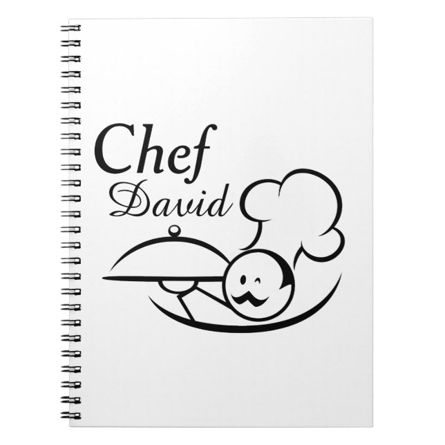 Personalized Illustrated Chef Notebook (Front)