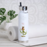 Personalized Illustrated Taurus Zodiac Quote Water Bottle<br><div class="desc">Grounded, steady, and deeply intentional, this personalized illustrated Taurus zodiac quote design is created for calm strength and balance throughout your day. Featuring a storybook-style watercolor illustration inspired by Taurus energy, this design reflects stability, patience, and confidence rooted in inner calm. The affirmation “Grounded in Strength.” anchors the artwork, paired...</div>