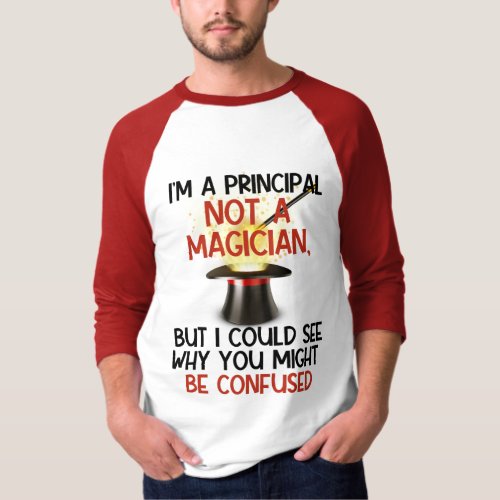 Personalized Im a principal not a magician  T_Shirt