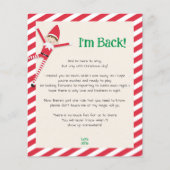 Personalized "I'm Back!" Elf Welcome Letter (Front)