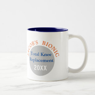 Personalized I'm Bionic (knee replacement) mug