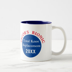 Personalized I'm Bionic (knee replacement) mug
