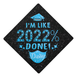 Personalized I'm Like 2022 Done Graduation Cap Top