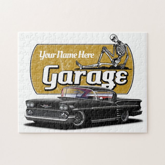 Personalized Impala Garage Jigsaw Puzzle (Horizontal)