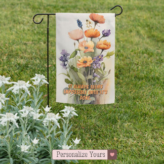 Personalized Impossible Until It’s Done Garden Flag