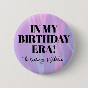 Personalized In Her Birthday Era Party  Button