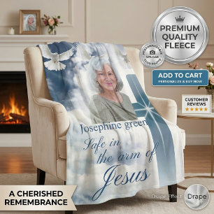 Personalized In Loving Memory Blanket Religious