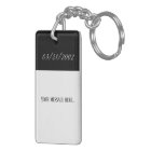 Personalized In Loving Memory Cardinal Keychain