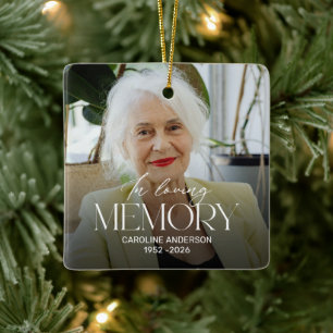 Personalized In Loving Memory Memorial Ornament