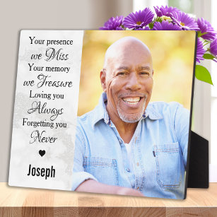 Personalized In Loving Memory Memorial Photo Plaque