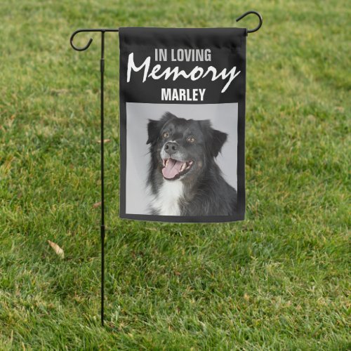 Personalized In Loving Memory Pet Photo  Garden Flag