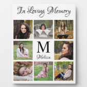 Personalized In Loving Memory Photo Collage Plaque | Zazzle