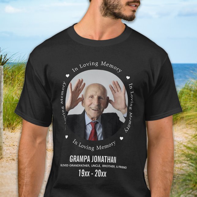 Personalized In Loving Memory Photo Memorial T-Shirt (Creator Uploaded)