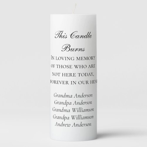 Personalized In Loving Memory Wedding Ceremony 