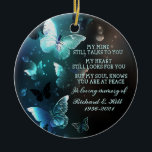 Personalized In Memory Christmas Ornament<br><div class="desc">Ornaments
Personalized In Memory Christmas Ornament
Bereavement/Memorial/Inspirational Quotes/Sayings
Cute/Unique
Customizable</div>