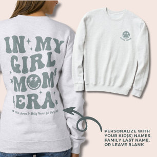Personalized In My Girl Mom Era Sweatshirt Green