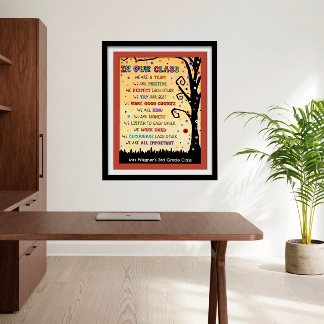 Personalized ‘In Our Class’ Motivational Classroom Poster (Creator Uploaded)