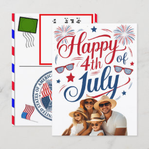 Personalized Independence Day Birthday Cards for A