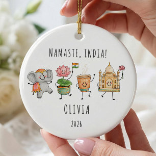 Personalized India Vacation Ornament
