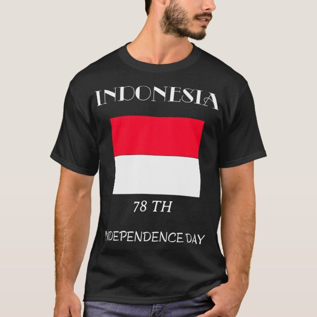 Personalized Indonesia Independence Day T-Shirt (Front)