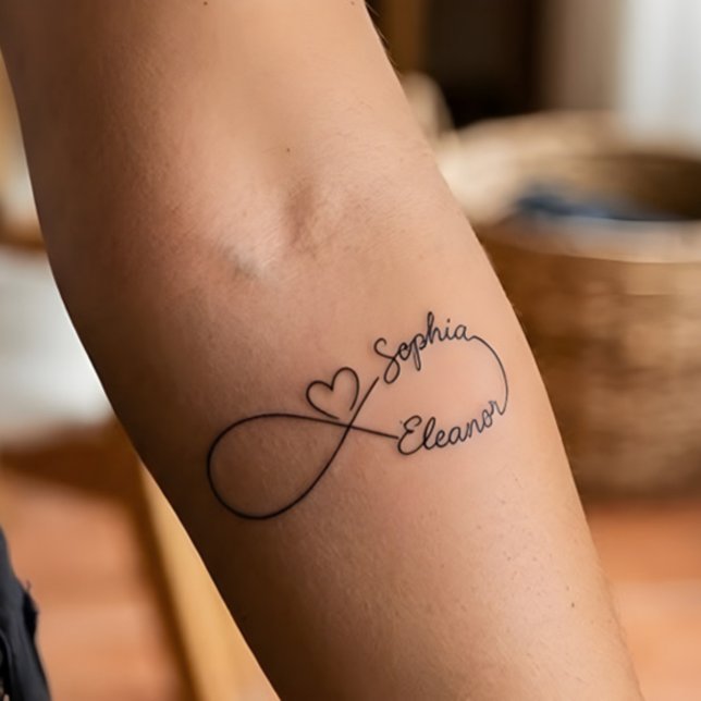 Personalized Infinity Love Custom Couple Names  Temporary Tattoos (Creator Uploaded)