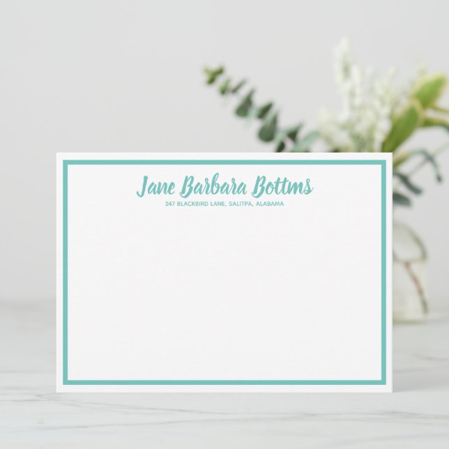 Personalized Informal Notes Invitation (Standing Front)