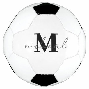Personalized Initial and Name Monogram Soccer Ball