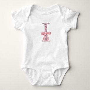 Personalized Initial Baby Girl "I" Bodysuit