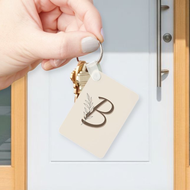 Personalized Initial Branch Keychain | Custom Key  (Creator Uploaded)