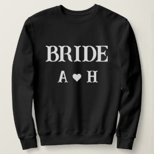 Personalized  initial Bride and groom name Sweatshirt