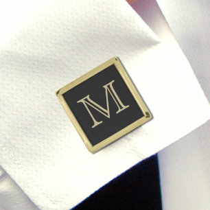 Personalized Initial Gift for Dad Custom Monogram Cufflinks