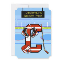 Personalized Initial letter C Ice Hockey