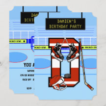 Personalized Initial letter D Ice Hockey