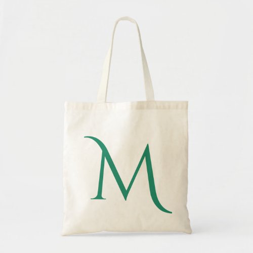 Personalized Initial Letter Monogram Name Tote Bag