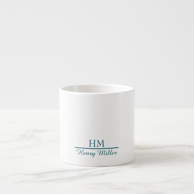 Personalized Initial & Name Espresso Mug (Front)