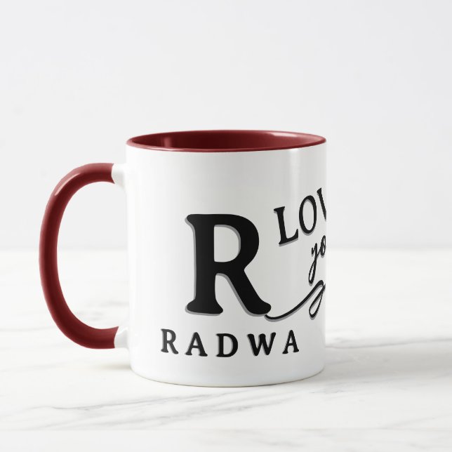 Personalized Initial & Name Mug & GIFT (Left)