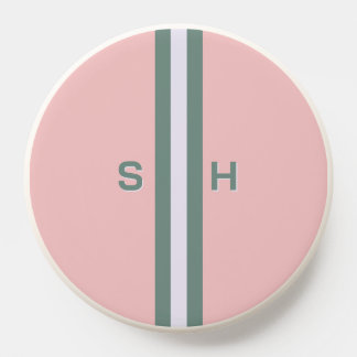 Personalized initial stripe PopSocket