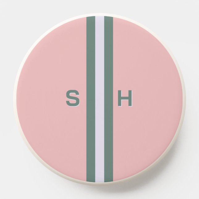 Personalized initial stripe PopSocket (Popsocket)
