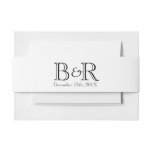 Personalized Initials and Date Belly Band
