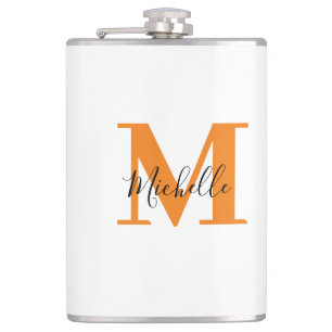 Personalized Initials and Name Monogram Flask