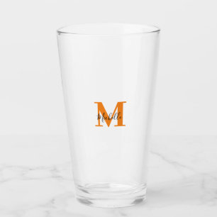 Personalized Initials and Name Monogram Glass